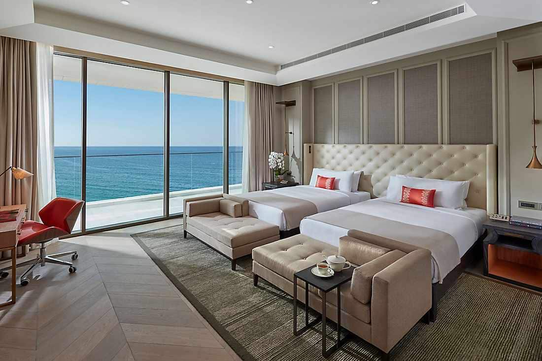 Two Bedroom Sea View Suite double bed